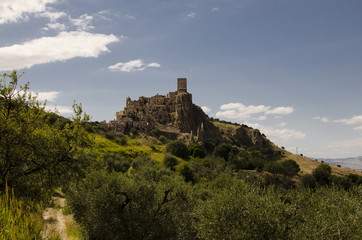 Obraz premium ancient medieval town abandoned