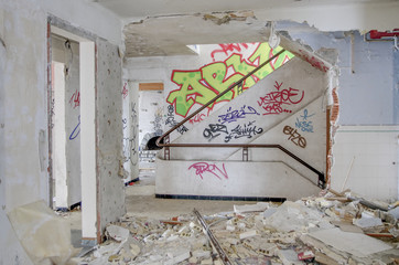 Immeuble en ruine