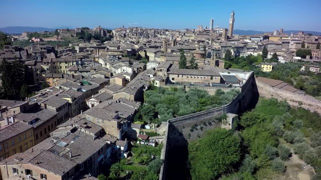 Vista aere di siena 