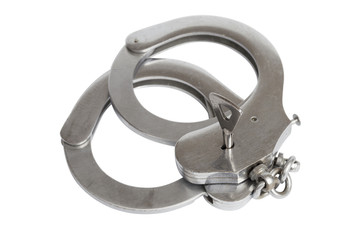 handcuffs isolated over white