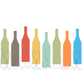 Glasses set illustration