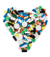 heart from pills and capsules