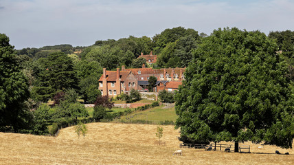 Fototapeta na wymiar An English Rural Hamlet in Oxfordshire