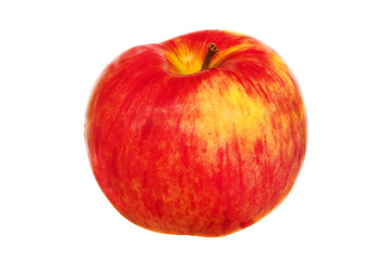 Red apple on white background
