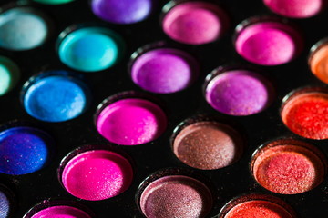 Obraz na płótnie Canvas Cosmetics. eye shadow multicolour, palette