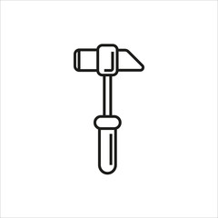 hammer icon on white background