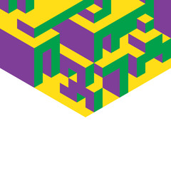 Obraz premium The pattern of geometric shapes on a white background.