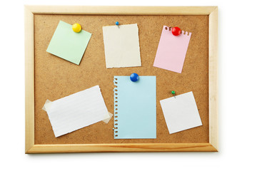 Piece of note paper on brown background