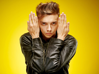 Emotional portrait of a teenager