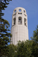 Fototapeta na wymiar Coit Tower am Telegraph Hill in San Francisco, Kalifornien