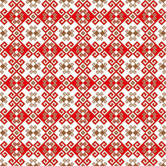 Embroidery seamless pattern
