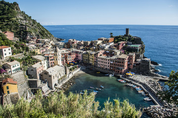 Obraz premium Italy Cinque Terre the five villages at the Italian Riviera Liguria