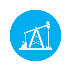 Oil pomp icon, Vector