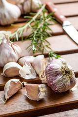 Garlic and rosemary.