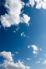 beautiful clouds against blue sky
