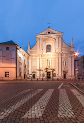 Carmelite church in Krakow, Poland