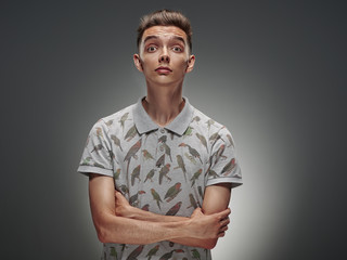 Emotional portrait of a teenager