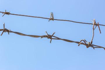 Barbed wire in the sky