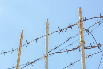 Barbed wire in the sky