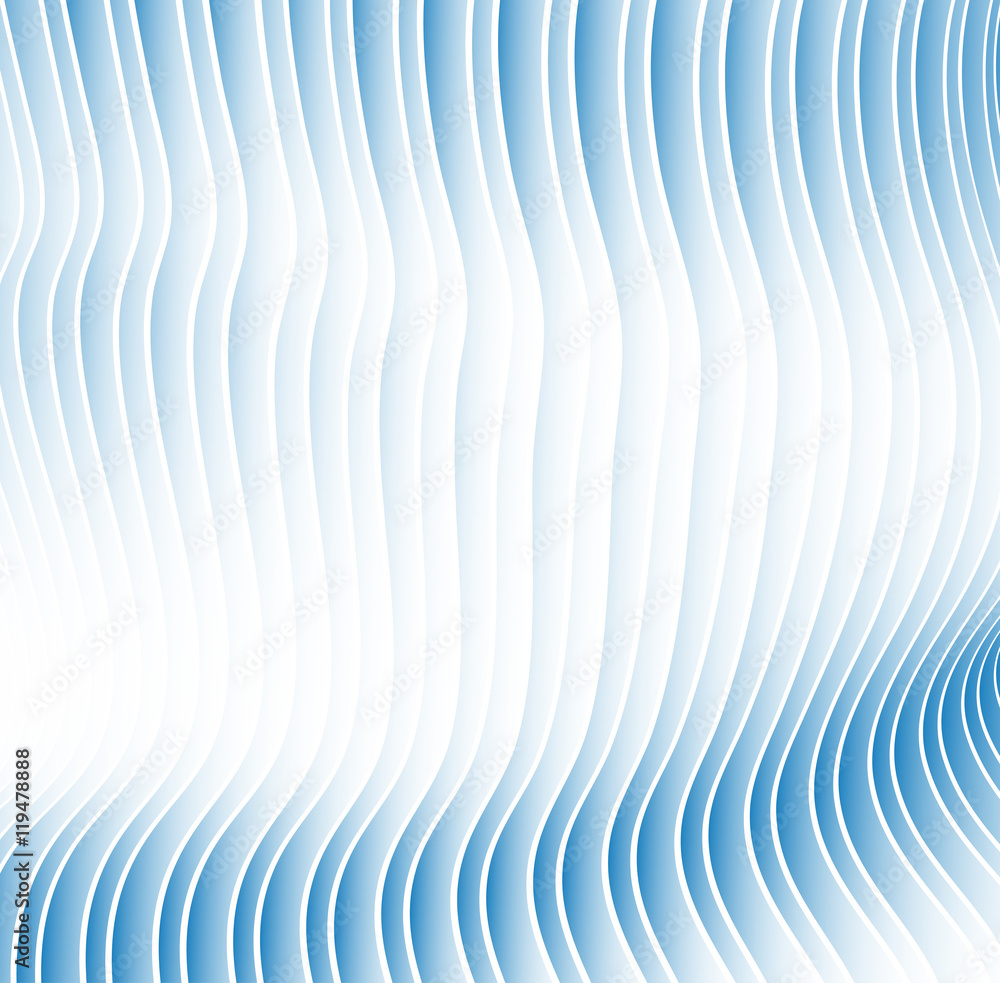 Poster modern hypnotic background from sheets and strips with a gradient