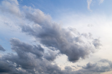 beautiful clouds against blue sky