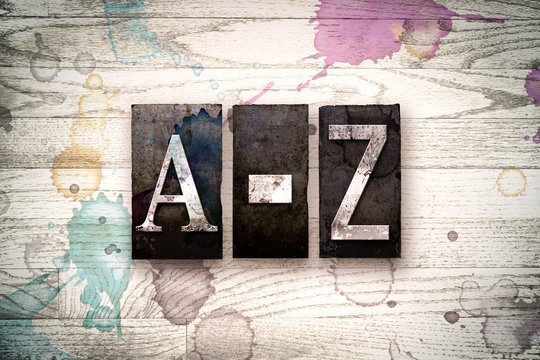 A-Z Concept Metal Letterpress Type