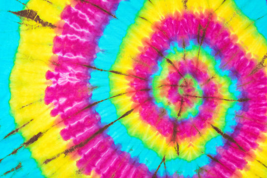 Fabric Tie Dye Color Texture Background
