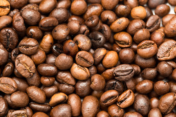 coffee beans as a background