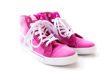 Pink woman sneakers