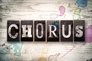 Chorus Concept Metal Letterpress Type
