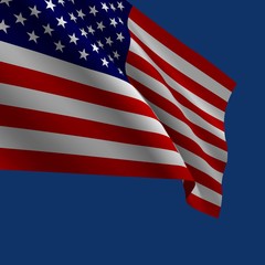 American flag vector illustration