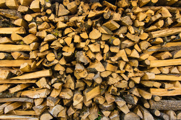 stack of brown firewood logs