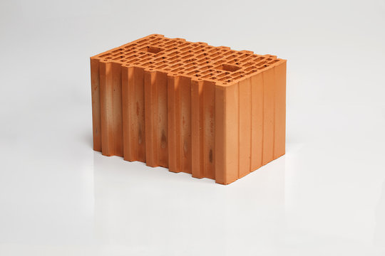 Bricks on white background