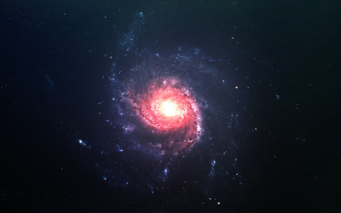 Abstract scientific background - planets in space, nebula and stars. Elements of this image...