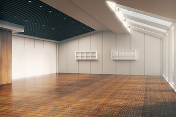 Unfurnished office sideview