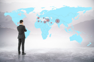 Map with targets