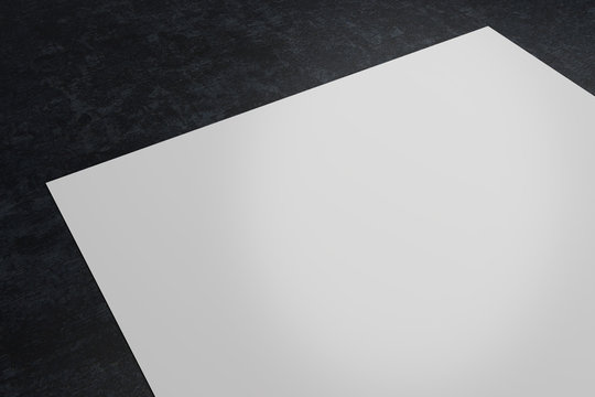White paper on dark desktop