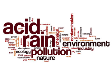 Acid rain word cloud