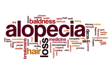 Fototapeta premium Alopecia word cloud