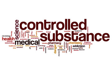 Controlled substance word cloud