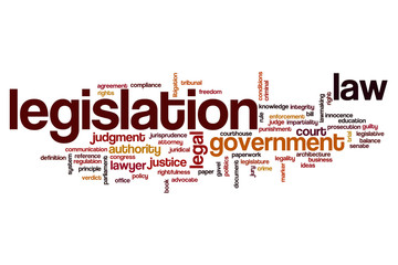 Legislation word cloud