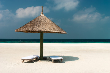 Fantastic beach in Maldivian island