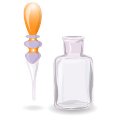 chemical glass bottle vintage