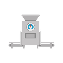 metal scale commercial weight balance measurement industry tool vector illustration