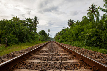 Fototapeta na wymiar Sri Lanka Railroad