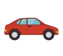 car automobile vehicle transport auto drive vector illustration