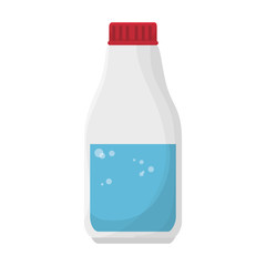 cleaning products plastic bottle container liquid vector illustration