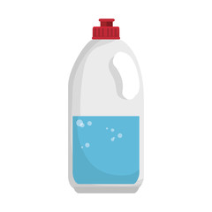 cleaning products plastic bottle container liquid vector illustration
