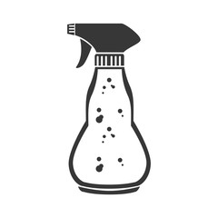 cleaning products plastic spray bottle container liquid vector illustration
