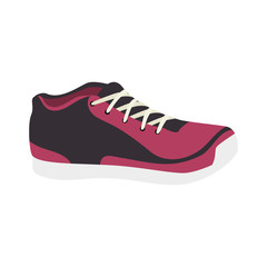 sport running shoes exercise training activity silhouette vector illustration